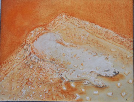pastelkrijt op A4